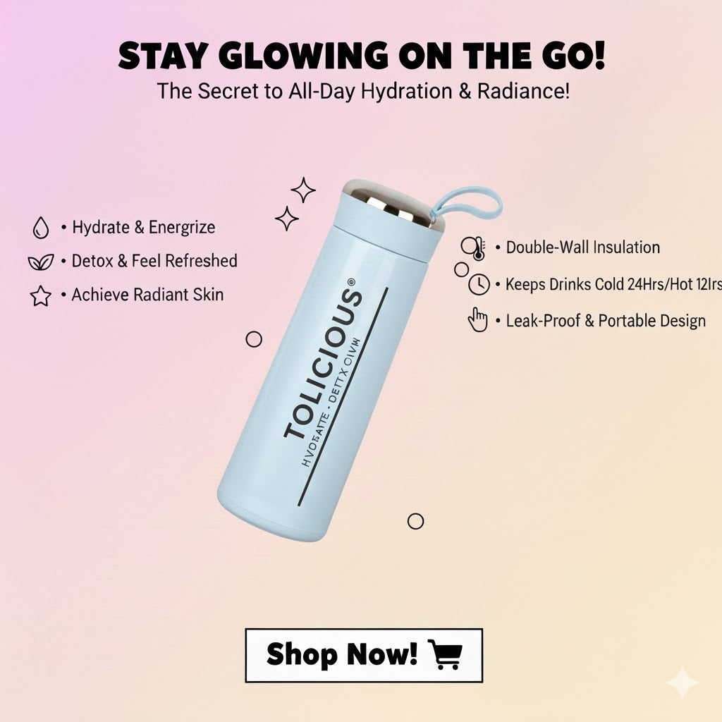 Tolicious Hydration Water Bottle for Wellness & Fitness