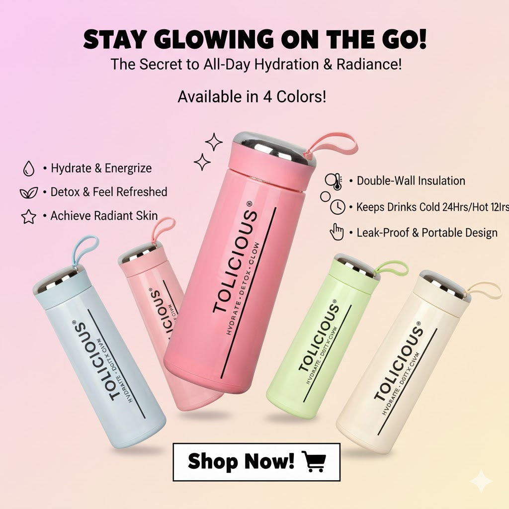 Tolicious Hydration Water Bottle for Wellness & Fitness