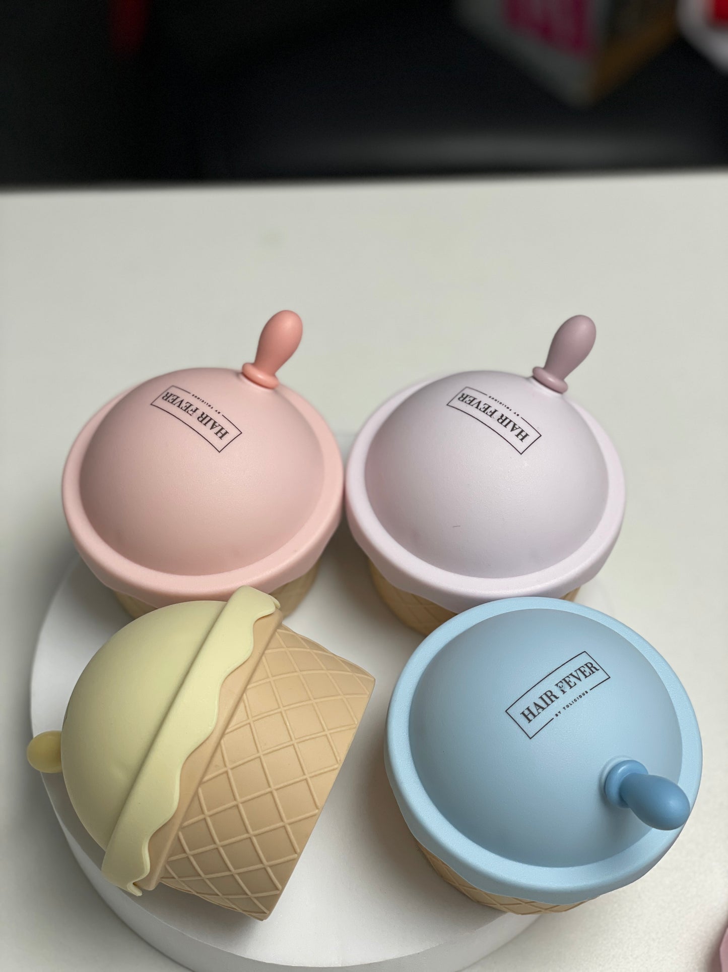 Hair Fever Scalp Massager Brush With Mirror & Oil Dispenser