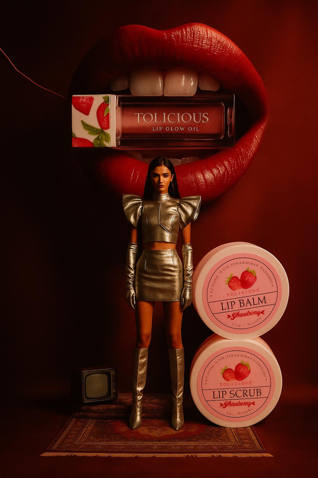 3 Pieces Lip Care Set Coconut & Strawberry