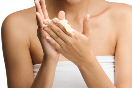 Organic raw unscented white shea butter. 100% organic natural moisturizer for sensitive skin and hair.